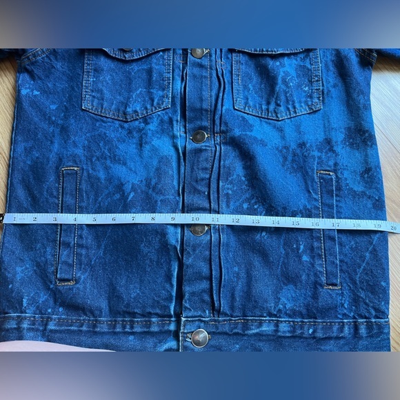 Vintage Rare One-OF-A-Kind‎ 70’s Acid Wash Denim Trucker Jacket Men’s M - Picture 8 of 14